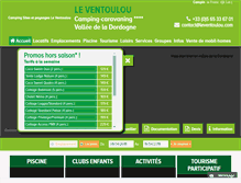 Tablet Screenshot of camping-leventoulou.com